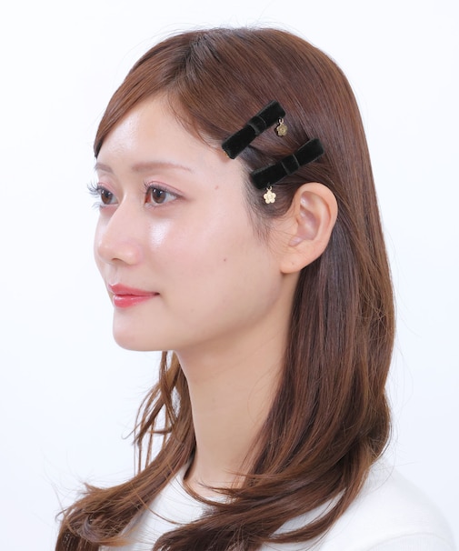 ベロアリボン ワニクリップセット