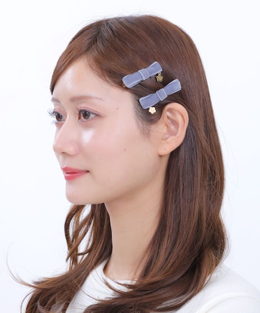 ベロアリボン ワニクリップセット