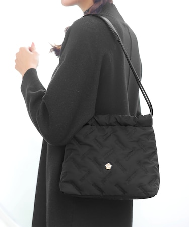 バイアスロゴ刺繍 ミニトート