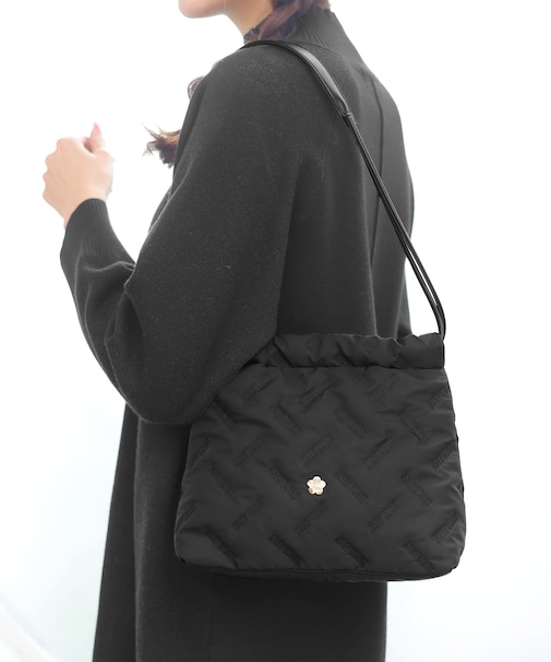 バイアスロゴ刺繍 ミニトート