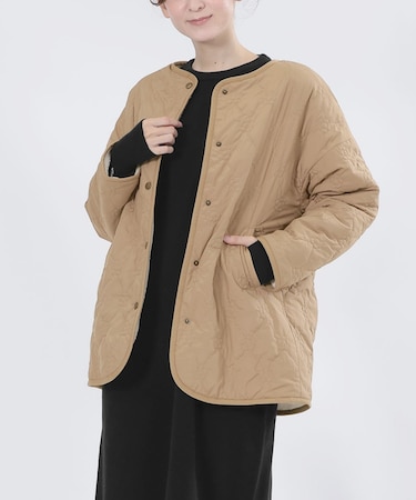 リバーシブル キルト ブルゾン