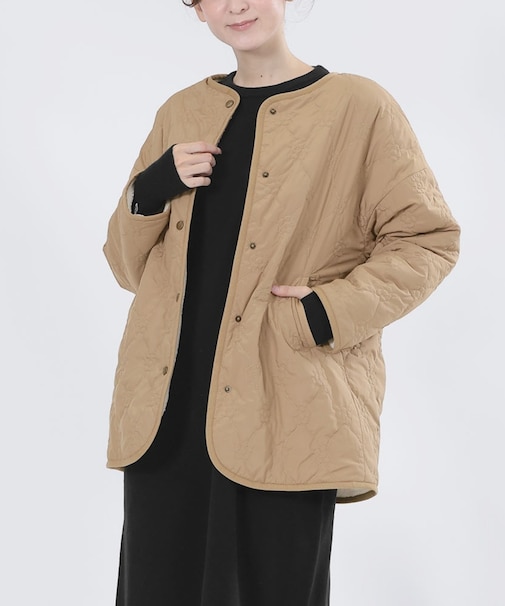 リバーシブル キルト ブルゾン