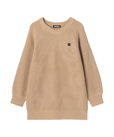 畦編みイージーニット プルオーバー