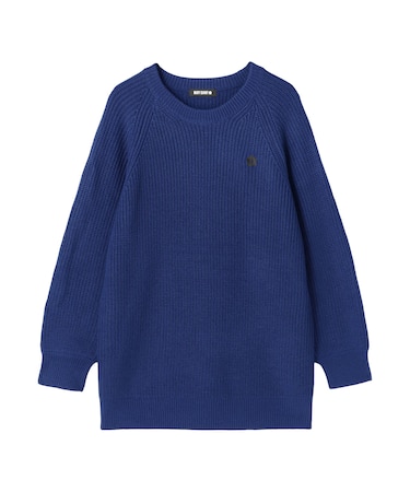 畦編みイージーニット プルオーバー