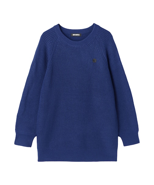 畦編みイージーニット プルオーバー