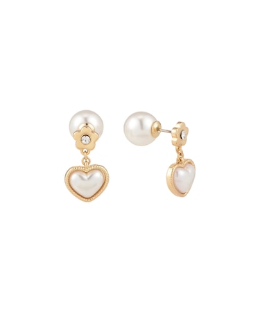 ハートパール ピアス