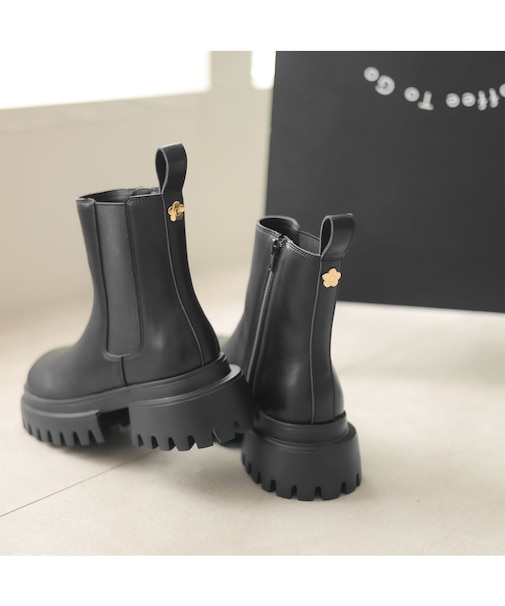 メタルデイジーサイドゴア ブーツ