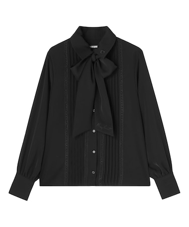 梯子レースピンタック ブラウス