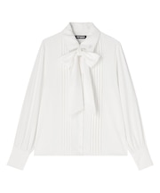 梯子レースピンタック ブラウス