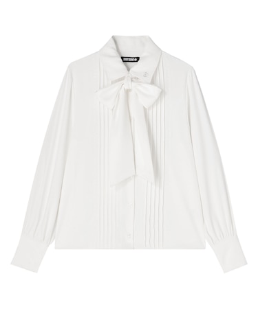 梯子レースピンタック ブラウス