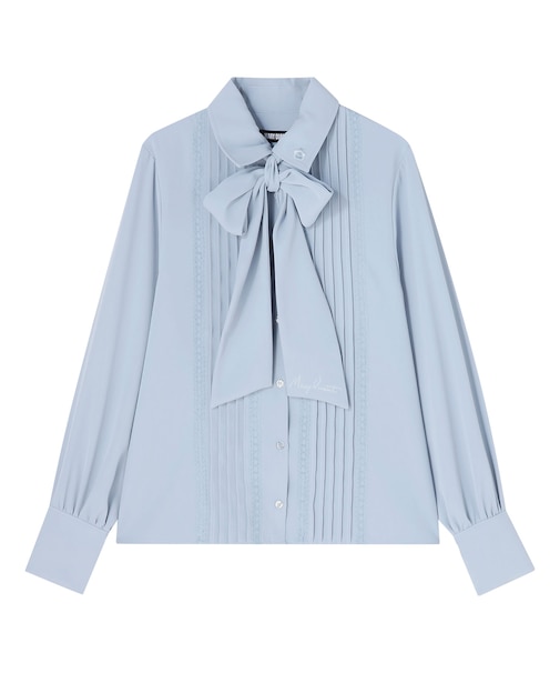 梯子レースピンタック ブラウス