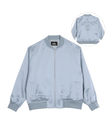 バックロゴサテン ブルゾン