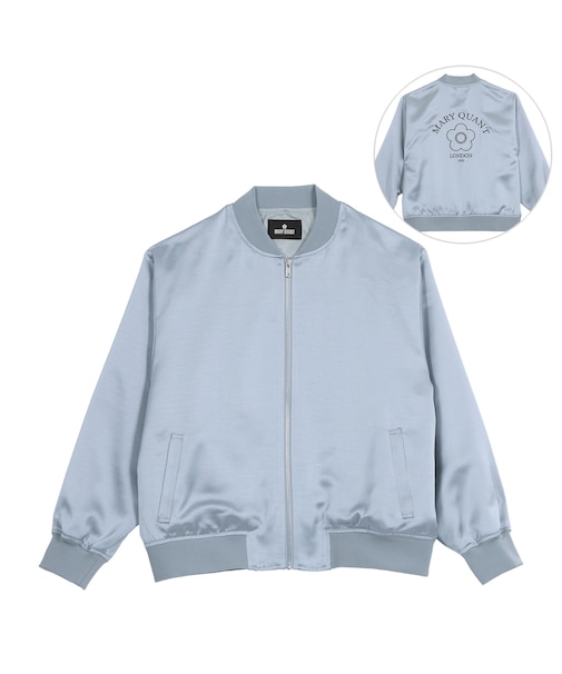 バックロゴサテン ブルゾン