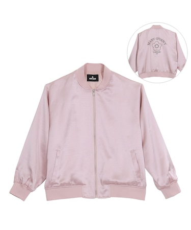 バックロゴサテン ブルゾン