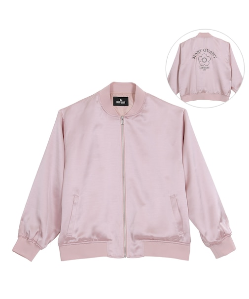 バックロゴサテン ブルゾン