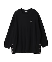 サイドボタンニット プルオーバー