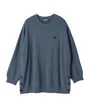 サイドボタンニット プルオーバー