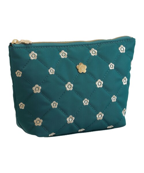 キルトデイジー刺繍 舟型ポーチ｜マリークヮントの通販｜&mall（アンド