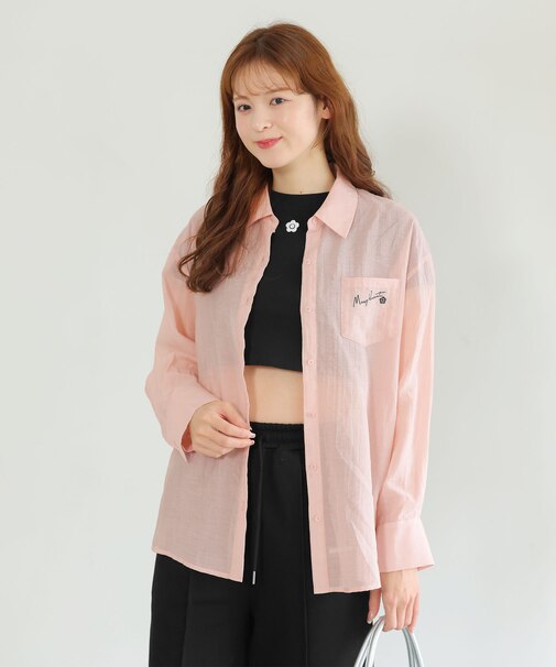 シアーUVシャツ ブラウス