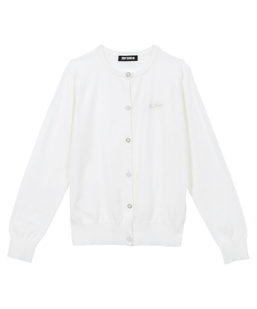 ビジューボタン カーディガン