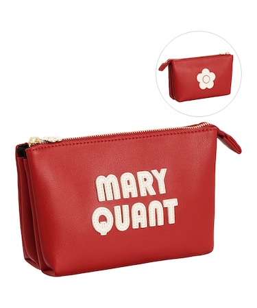 レトロロゴパッチ 3ポケットポーチ