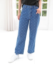 デイジードットデニム パンツ