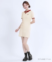 ワイドリブニット ワンピース