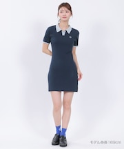 ワイドリブニット ワンピース