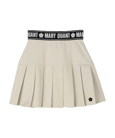 ロゴテーププリーツミニ スカート