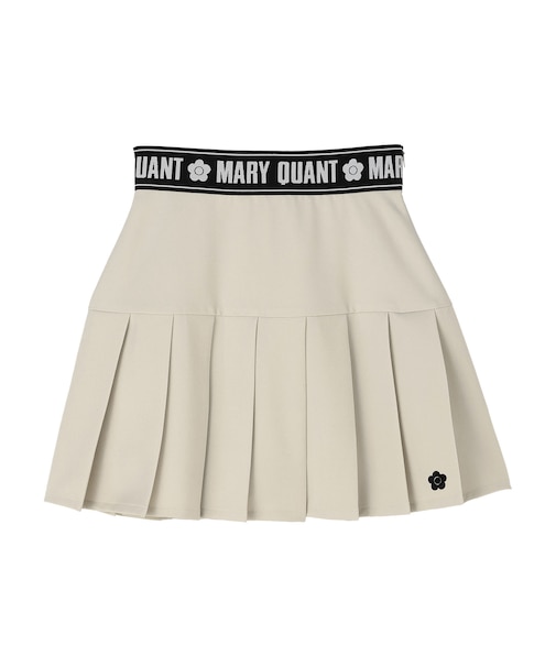 ロゴテーププリーツミニ スカート