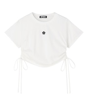 サイドギャザー Tシャツ