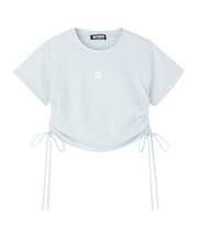 サイドギャザー Tシャツ