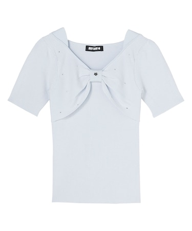 フロントリボンニット プルオーバー