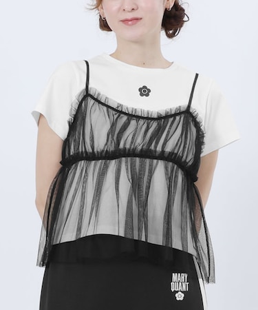 チュールキャミセット Tシャツ