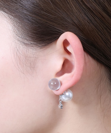クリアボール ピアス