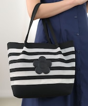 メッシュボーダーニット トート