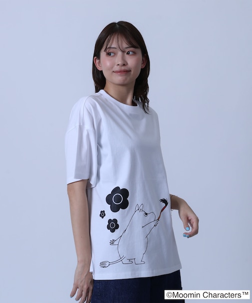 MOOMIN×MQペイントビッグ Tシャツ