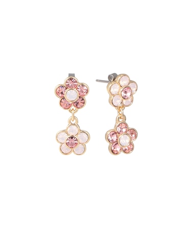 カラービジューデイジー ピアス