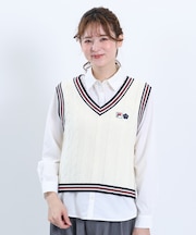 FILA × MARY QUANT ラインニット ベスト