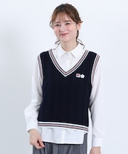 FILA × MARY QUANT ラインニット ベスト