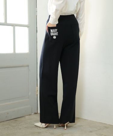 センターシームニット パンツ
