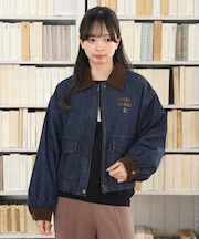 コーデュロイカラーワーク ブルゾン