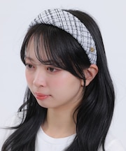ツイード カチューシャ