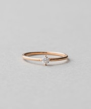 K18 ダイヤモンド 0.1ct リング「ブライト」