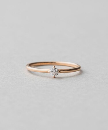 K18 ダイヤモンド 0.1ct リング「ブライト」