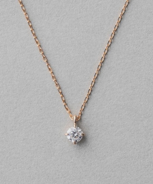K18 ダイヤモンド 0.15ct ネックレス「ブライト」