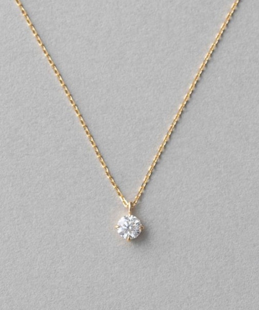 K18 ダイヤモンド 0.2ct ネックレス「ブライト」