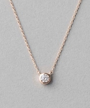 K18 ダイヤモンド 0.1ct ネックレス「ブライト」