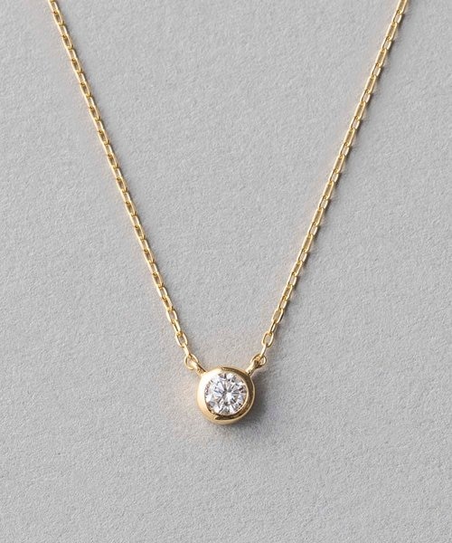 K18 ダイヤモンド 0.1ct ネックレス「ブライト」｜エテの通販｜&mall 