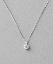 PT900/850 ダイヤモンド 0.1ct ネックレス「ブライト」｜エテの通販 